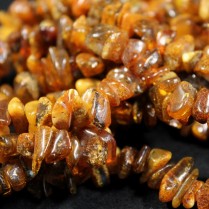 Raw amber beads necklace